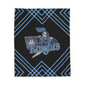 School Spirit Velveteen Plush Blanket — Cozy Campus Pride Throw
